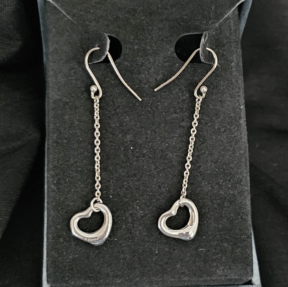 Tiffany & Co. Elsa Peretti Open Heart Drop Earrings
